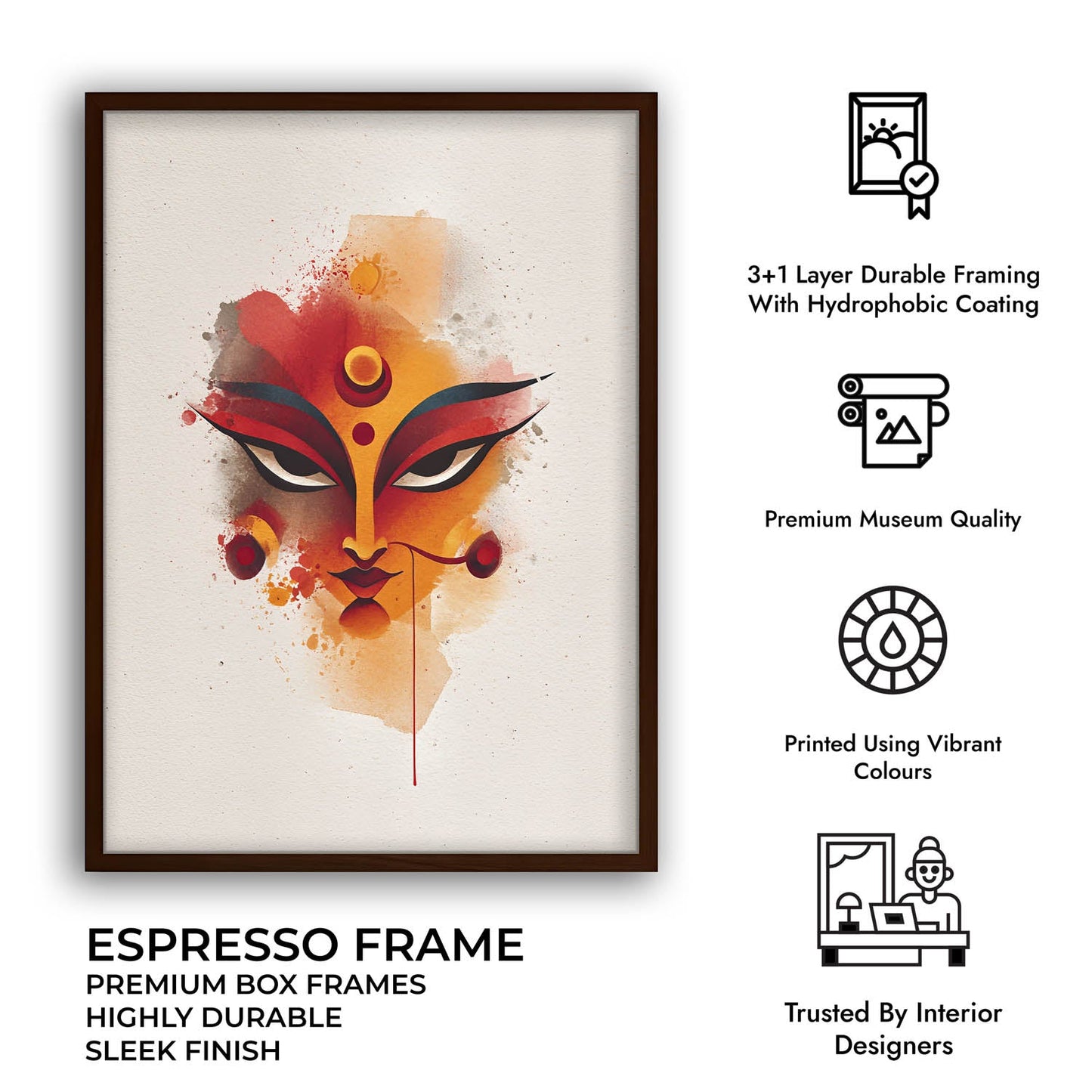 Durga Shakti Painting – Divine Goddess Wall Art
