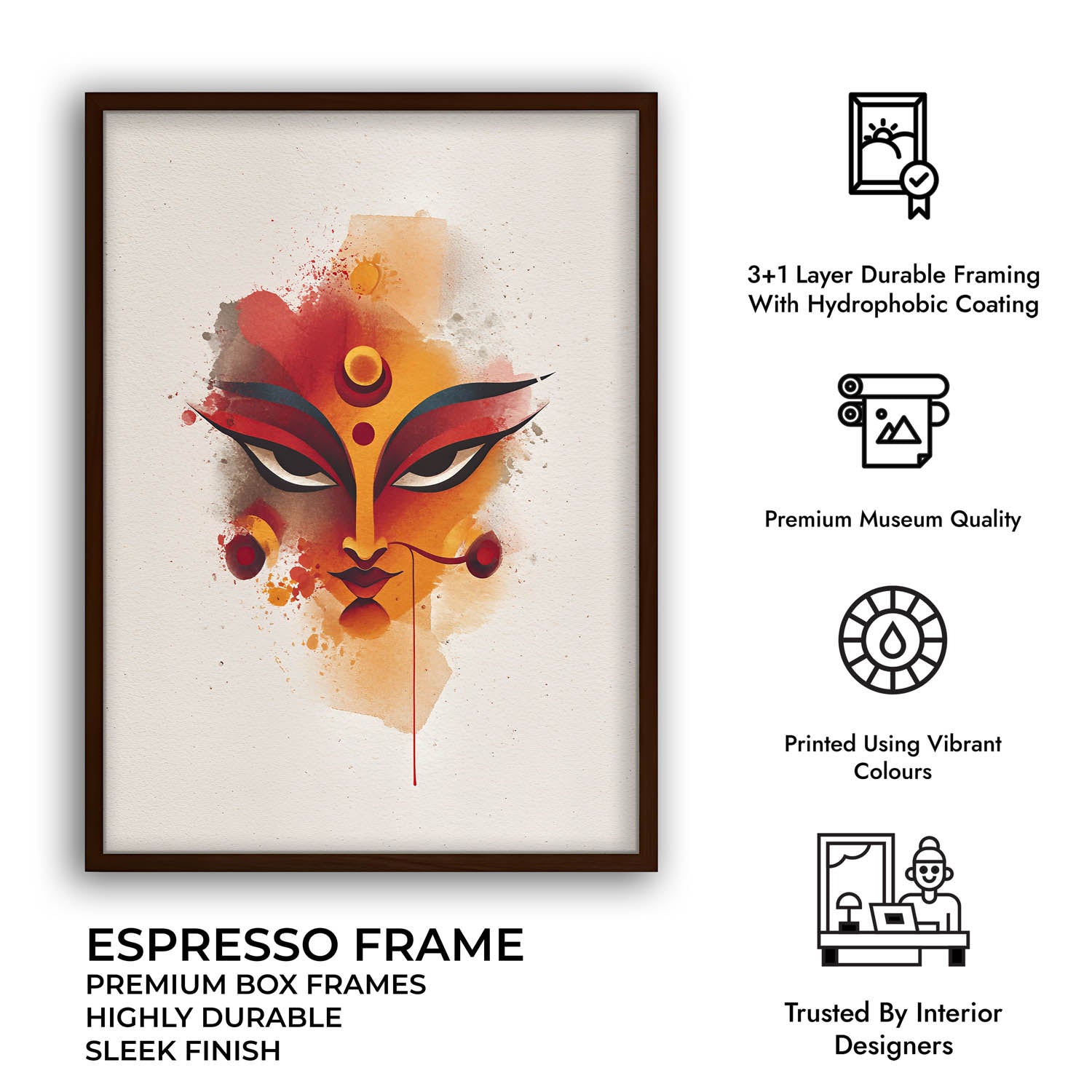 Durga Shakti Painting – Divine Goddess Wall Art