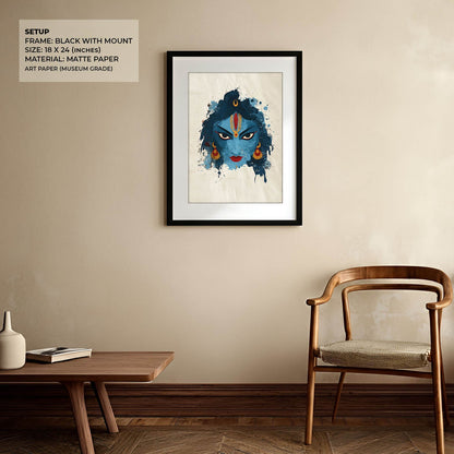 Kali Devi Painting – Fierce Goddess Wall Art