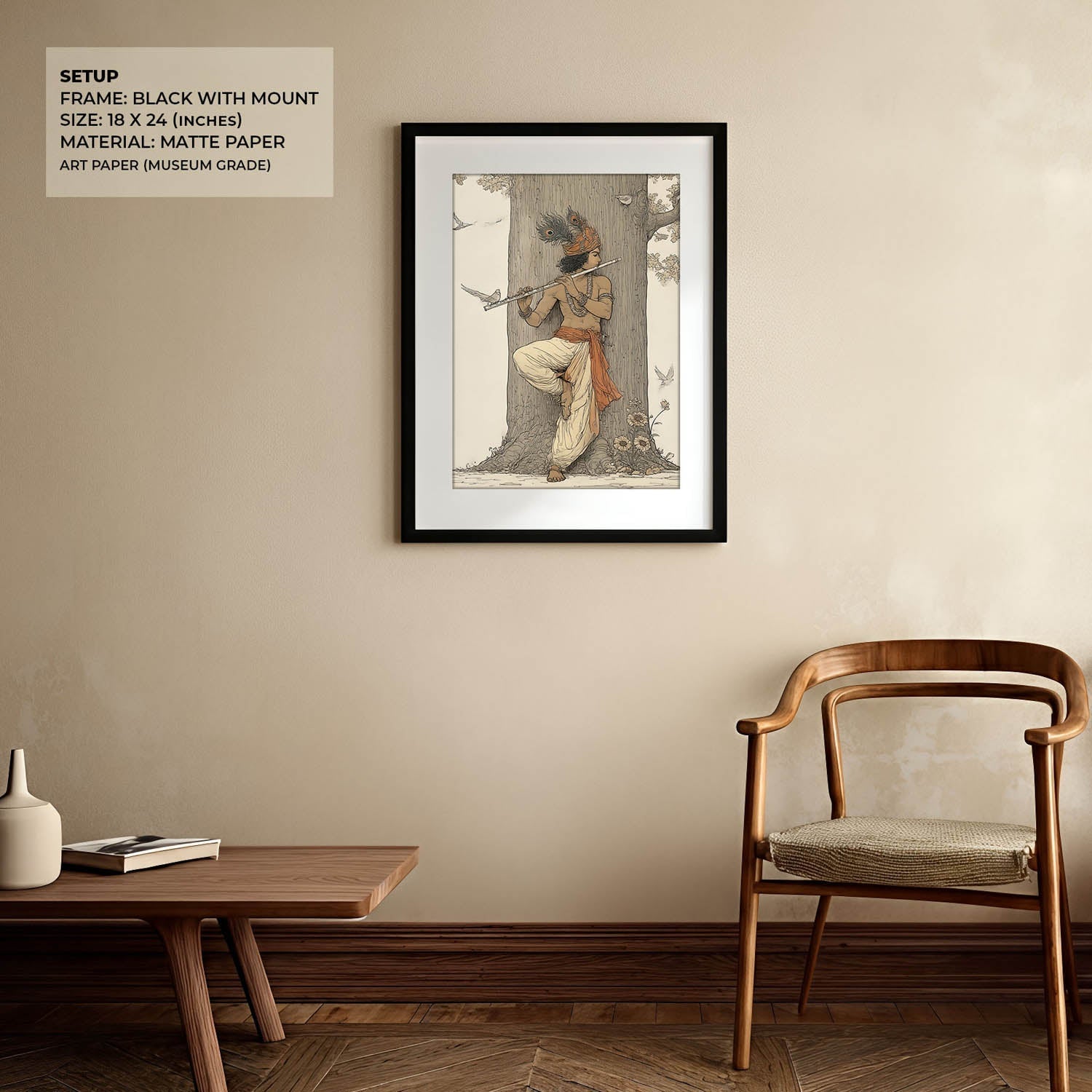 Krishna Flute Vastu Painting – Lord Krishna Wall Art
