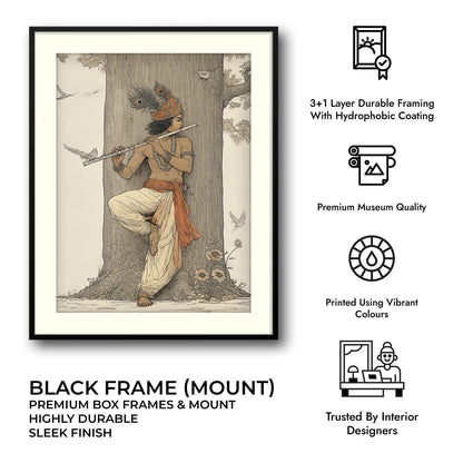 Krishna Flute Vastu Painting – Lord Krishna Wall Art