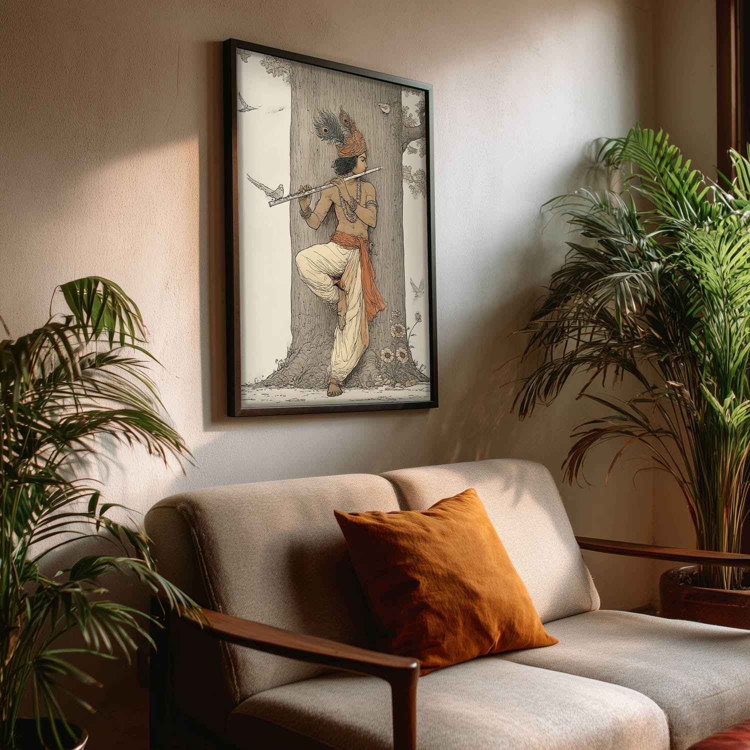 Krishna Flute Vastu Painting – Lord Krishna Wall Art