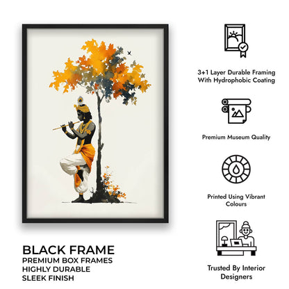 Krishna Under the Tree – Vastu Painting