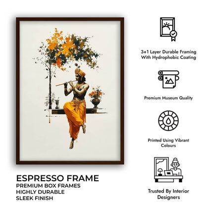 Krishna with Flute - Vastu Painting