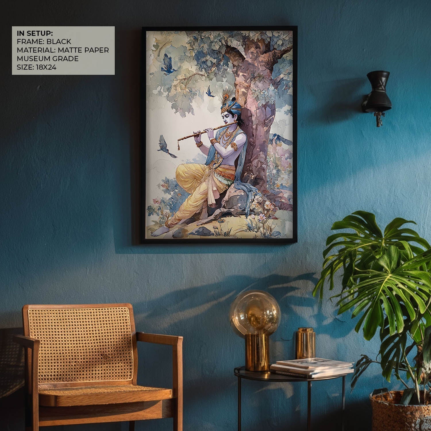 Lord Krishna Flute Painting – Vastu Wall Art