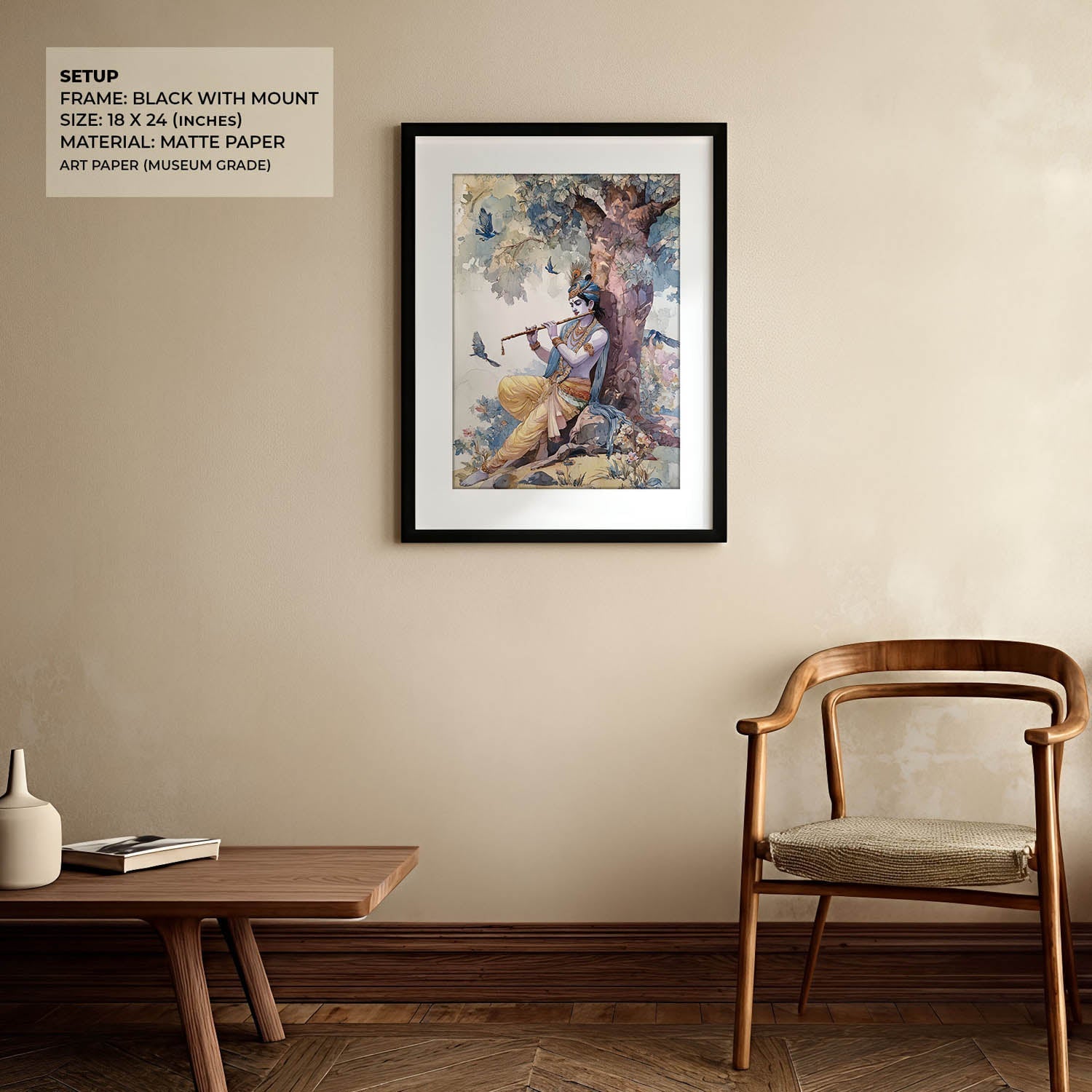 Lord Krishna Flute Painting – Vastu Wall Art