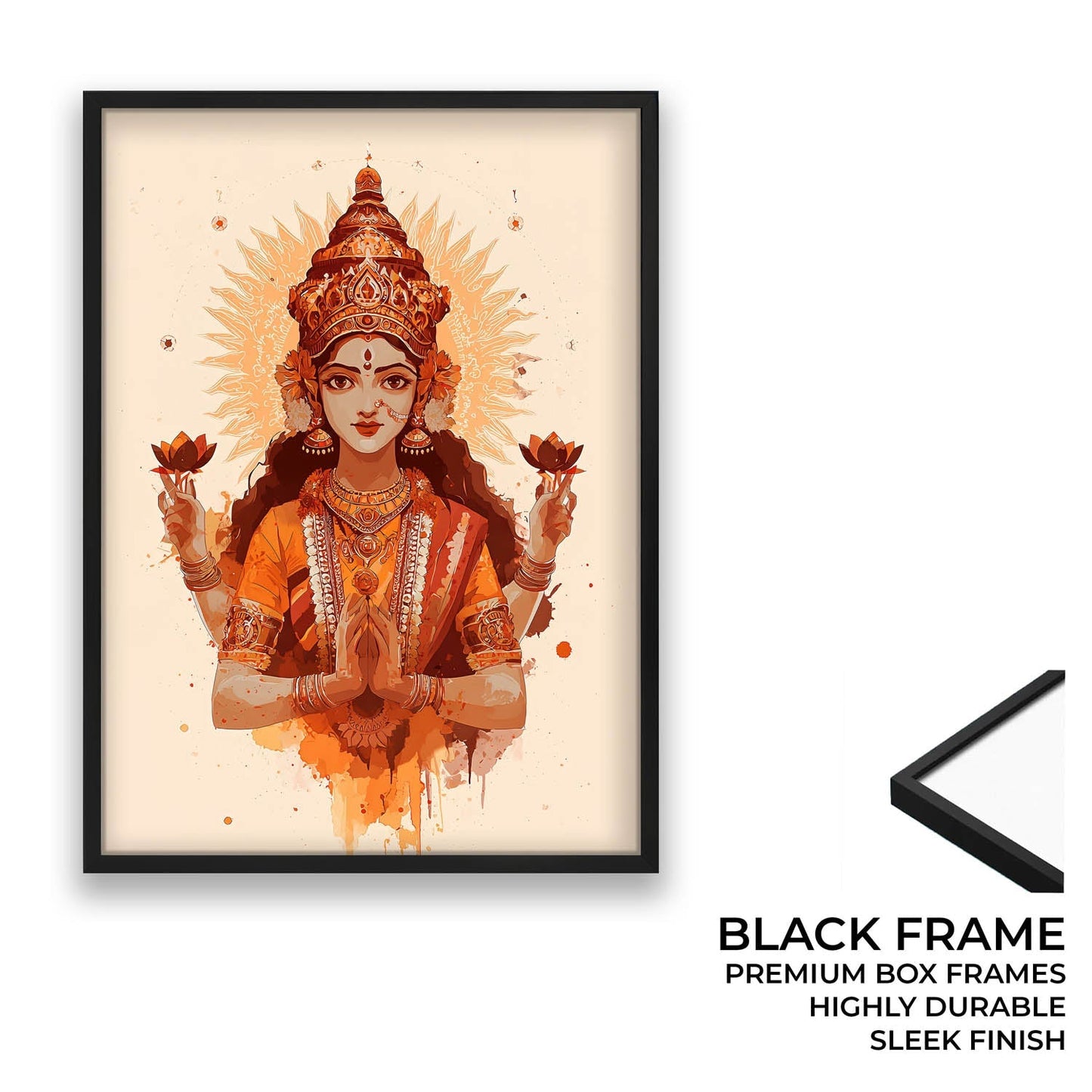 Mahalakshmi Painting – Goddess of Prosperity Wall Art