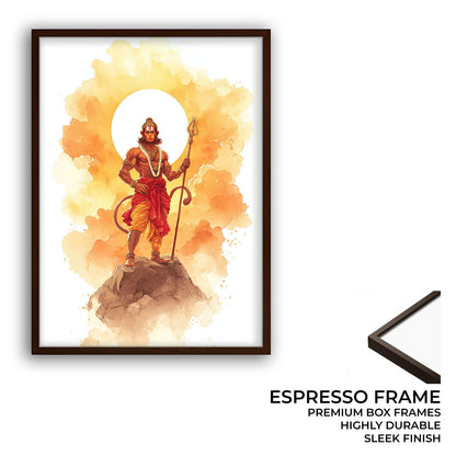 Majestic Hanuman Painting – Bajrangbali Wall Art