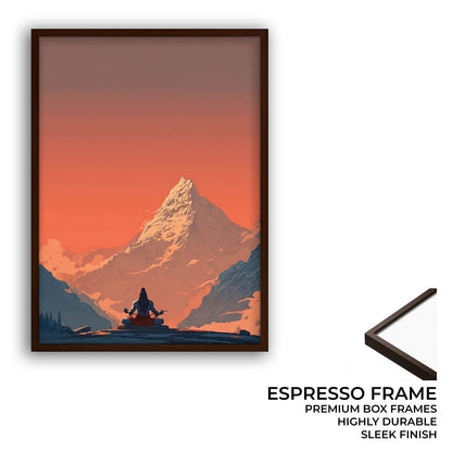Meditating Lord Shiva in Himalaya - Vastu Painting