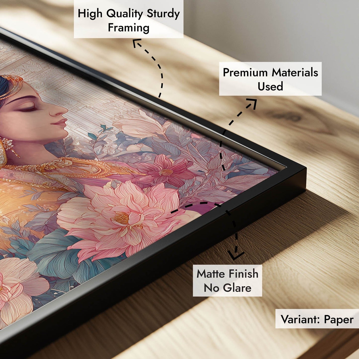 Radha Krishna Divine Painting – Vastu Wall Art