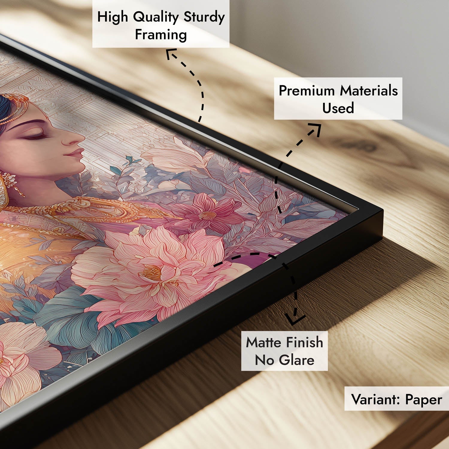 Radha Krishna Divine Painting – Vastu Wall Art