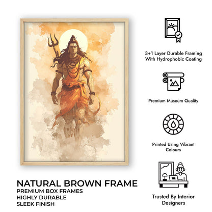 Radiant Shiv Painting – Mahadev Wall Art