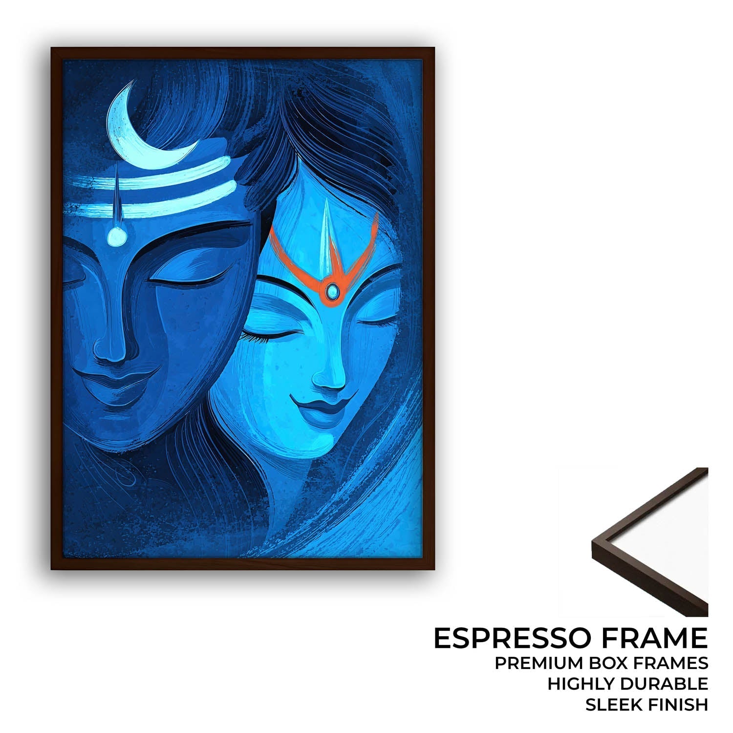 Shiva Parvati Ardhnarishwar - Vastu Painting