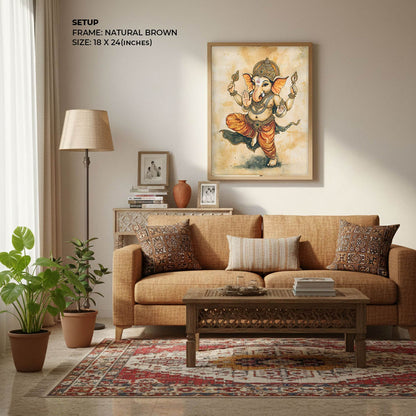 Bal Ganesh Dancing - Vastu Painting