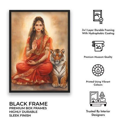 Goddess Durga Blessing - Vastu Painting