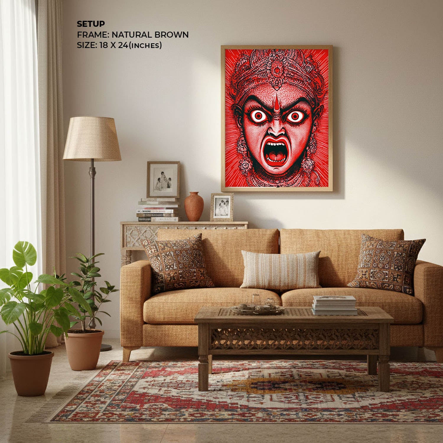 Goddess Kali Angry - Vastu Painting