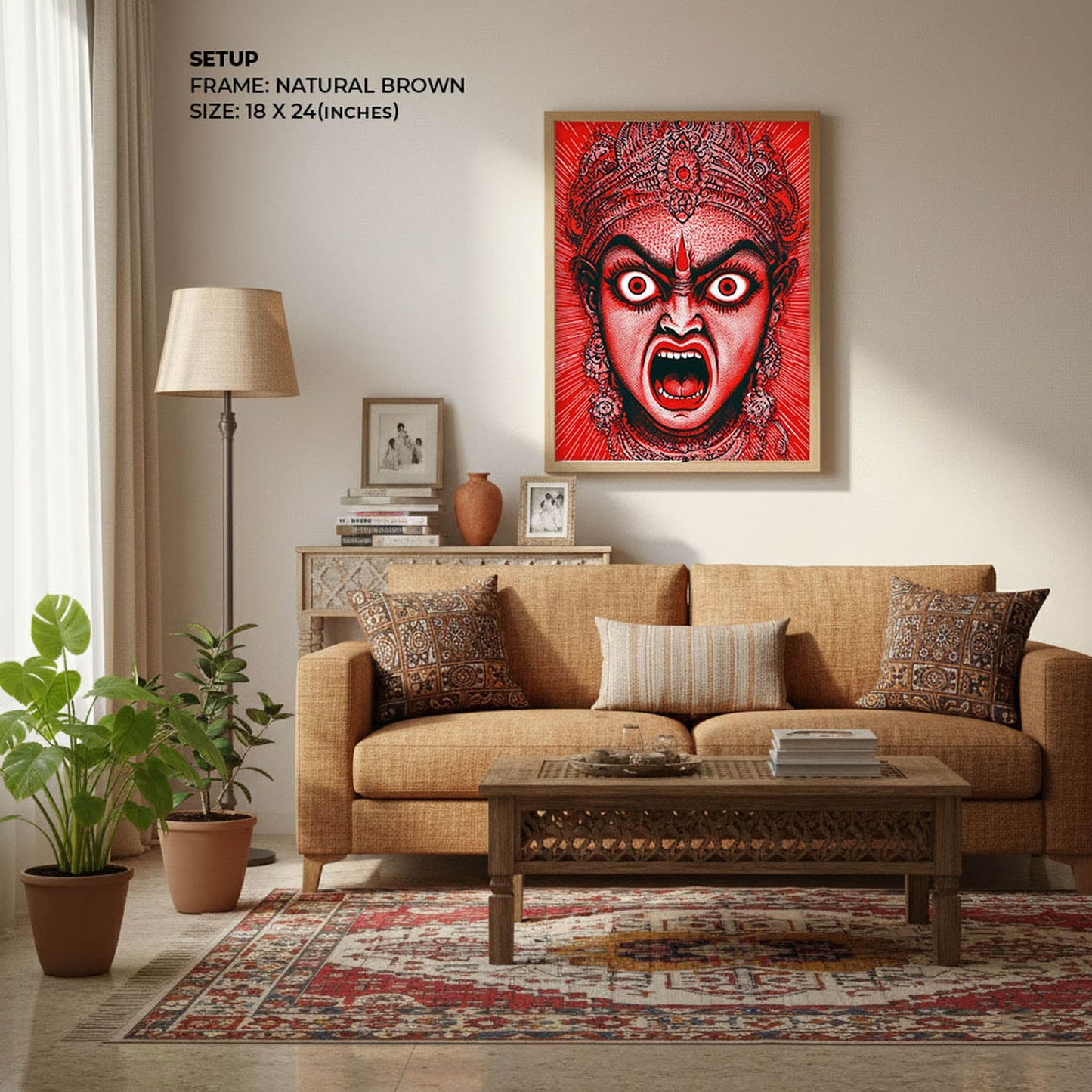 Goddess Kali Angry - Vastu Painting