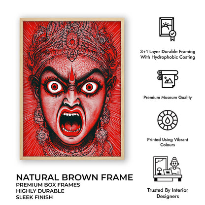 Goddess Kali Angry - Vastu Painting