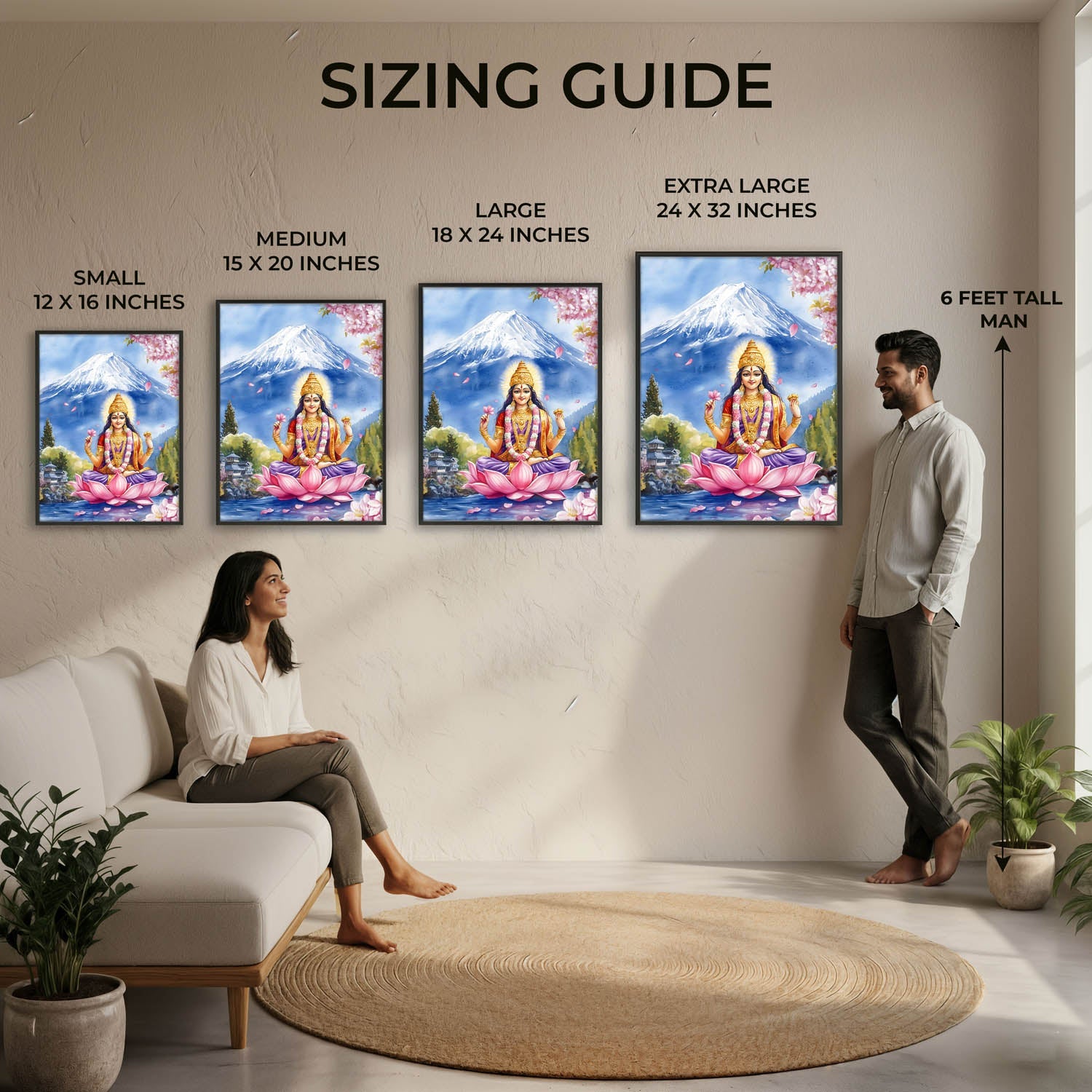Goddess Laxmi Blessing - Vastu Painting
