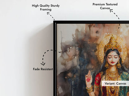 Goddess Laxmi amongst Lotuses - Vastu Painting
