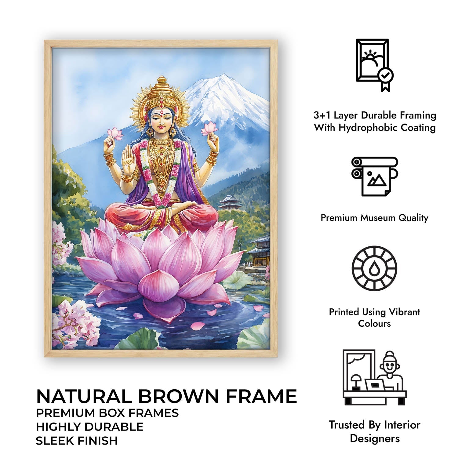 Goddess Laxmi in Himalaya - Vastu Painting