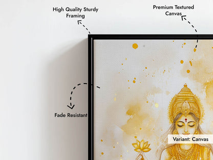 Goddess Laxmi on Lotus - Vastu Painting