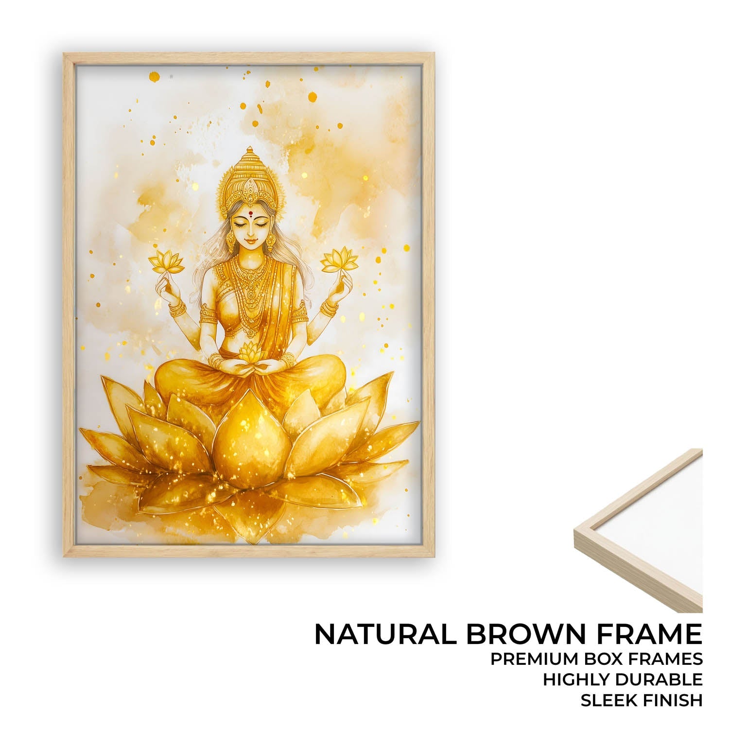 Goddess Laxmi on Lotus - Vastu Painting