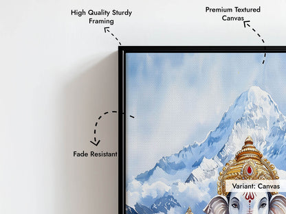 Lord Ganesh in Himalaya - Vastu Painting