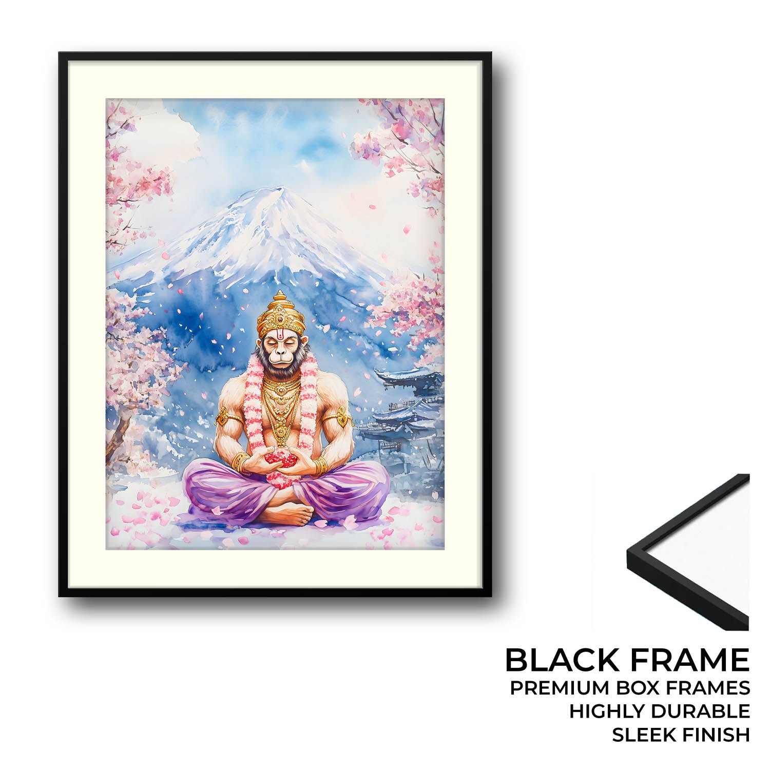 Lord Hanuman in Himalaya - Vastu Painting