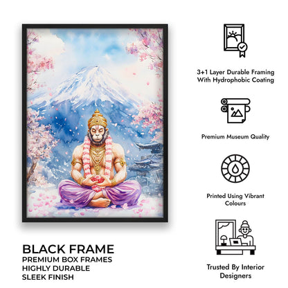 Lord Hanuman in Himalaya - Vastu Painting