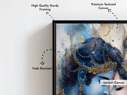Lord Krishna & Goddess Radha - Vastu Painting