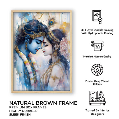Lord Krishna & Goddess Radha - Vastu Painting