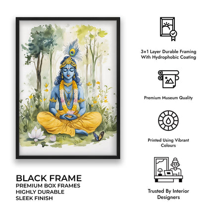 Lord Krishna Meditating  - Vastu Painting