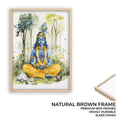 Lord Krishna Meditating  - Vastu Painting