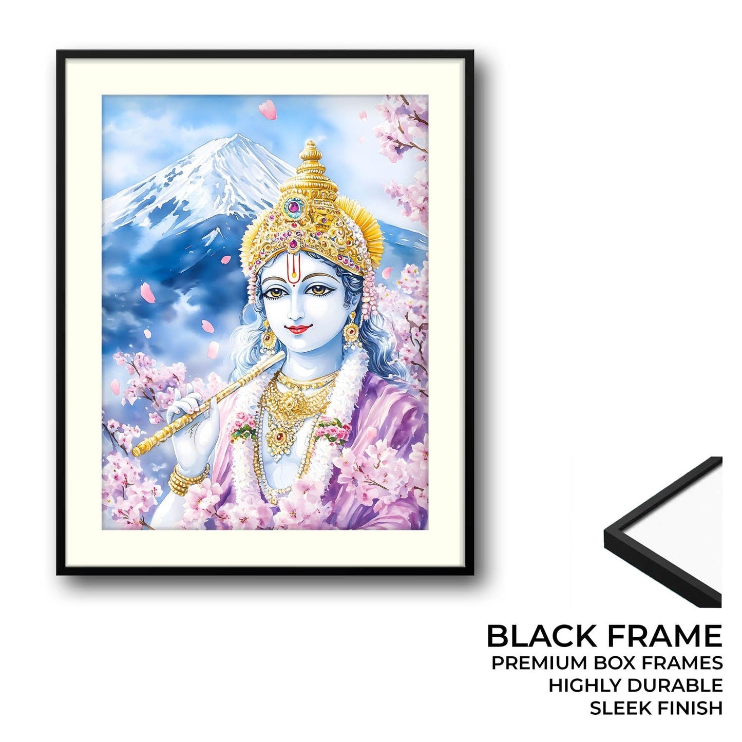 Lord Krishna in Himalaya - Vastu Painting