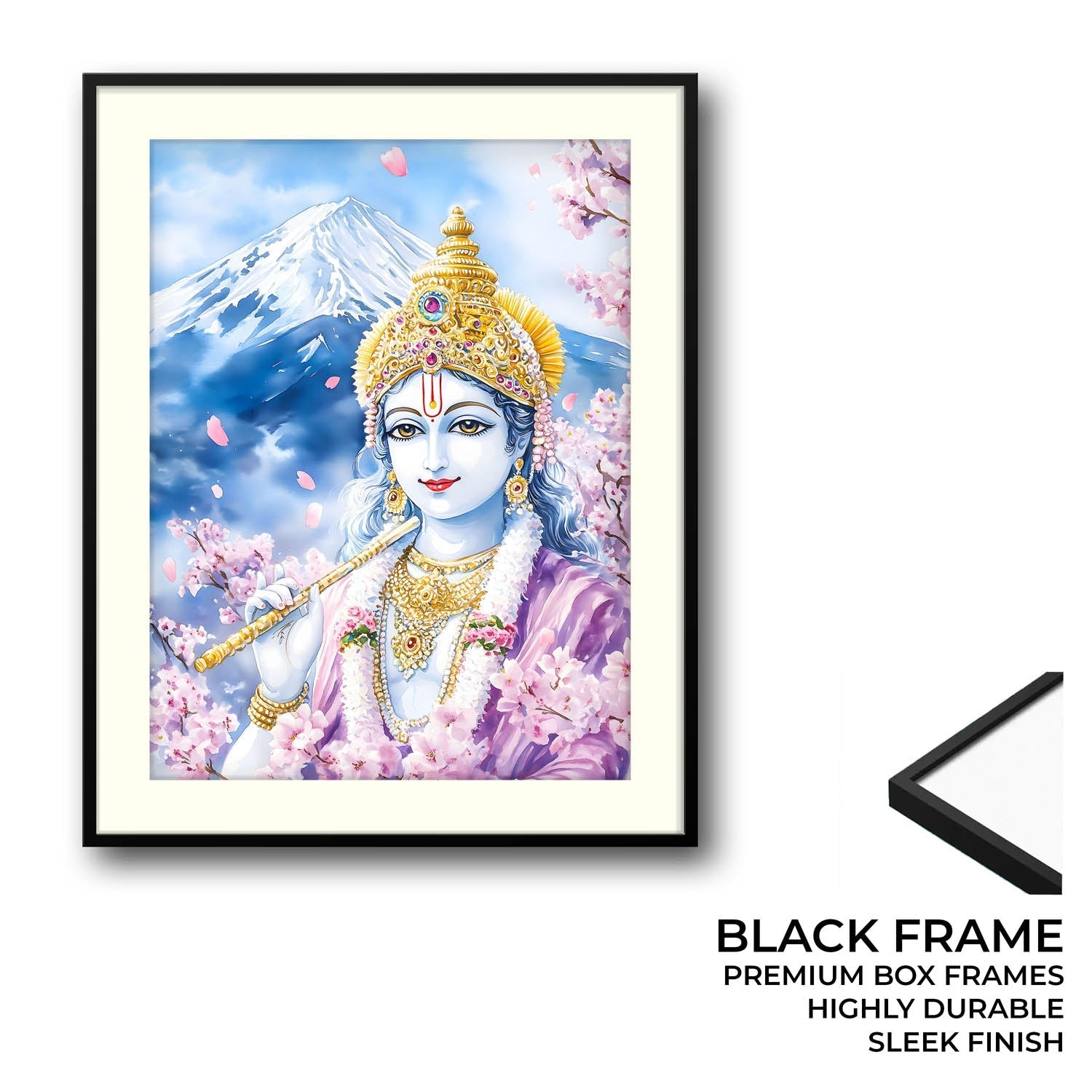 Lord Krishna in Himalaya - Vastu Painting
