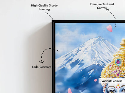 Lord Krishna in Himalaya - Vastu Painting