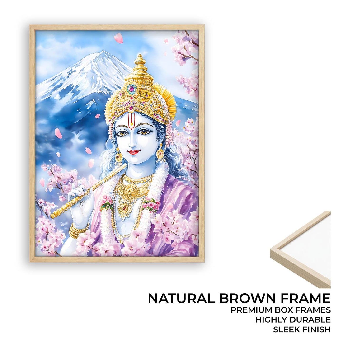 Lord Krishna in Himalaya - Vastu Painting