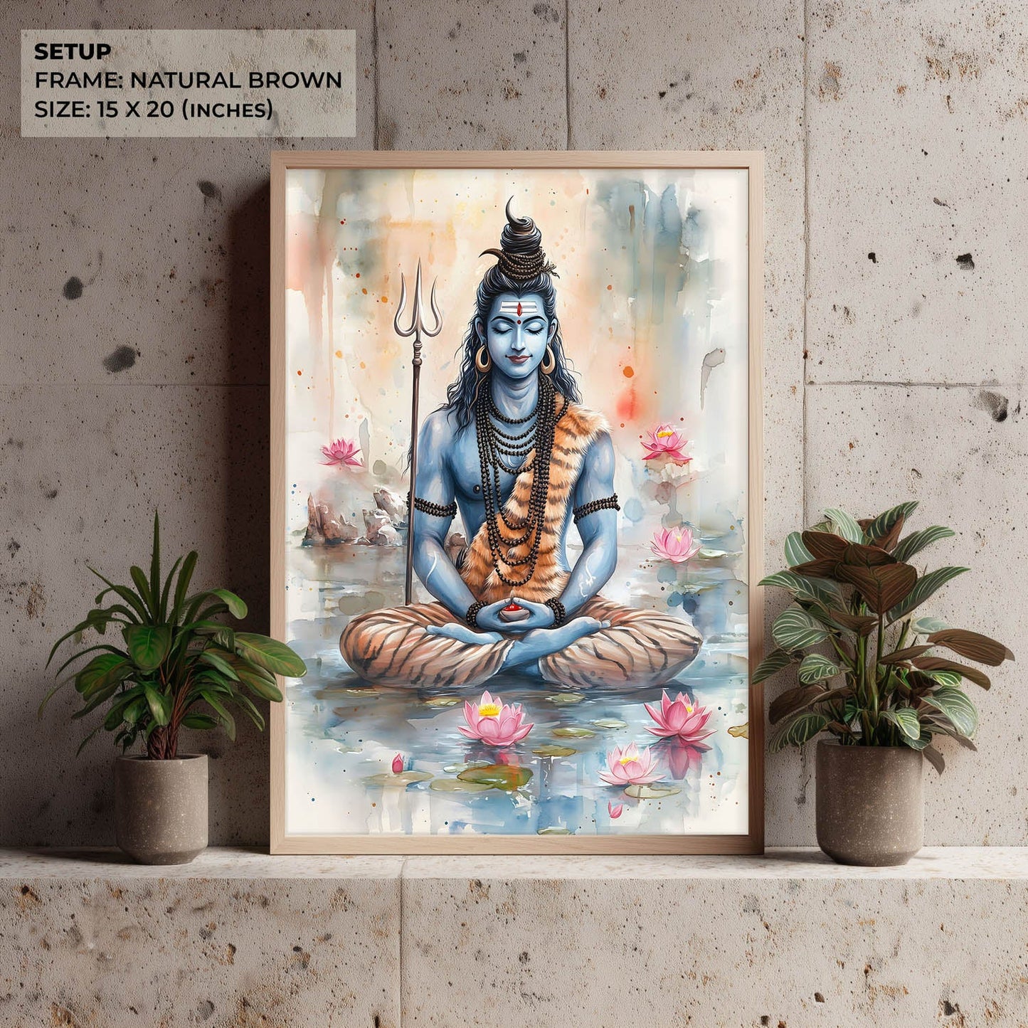 Lord Shiv Meditating  - Vastu Painting