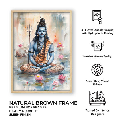 Lord Shiv Meditating  - Vastu Painting