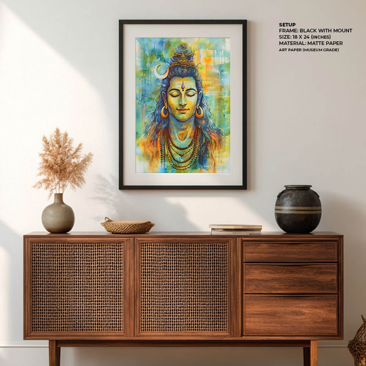 Lord Shiv in Dhyan - Vastu Painting