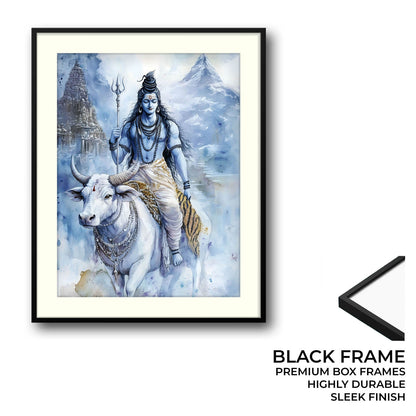 Lord Shiv on Nandi - Vastu Painting