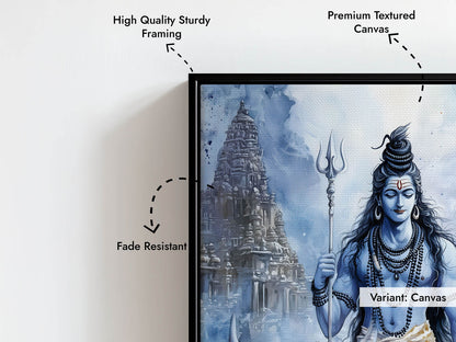 Lord Shiv on Nandi - Vastu Painting