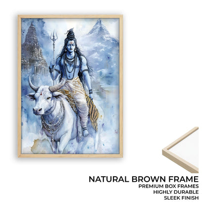 Lord Shiv on Nandi - Vastu Painting