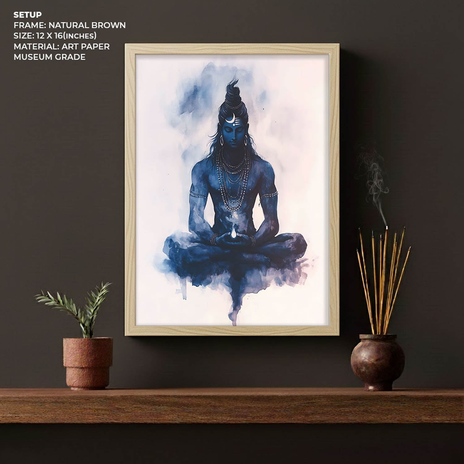 Lord Shiva Meditating - Vastu Painting