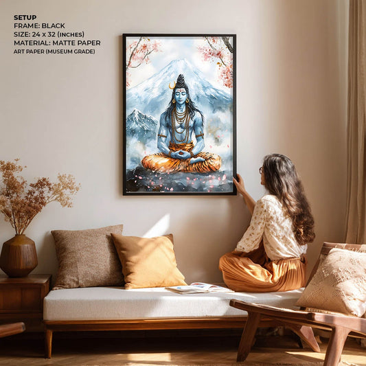 Lord Shiva in Dhyaan - Vastu Painting