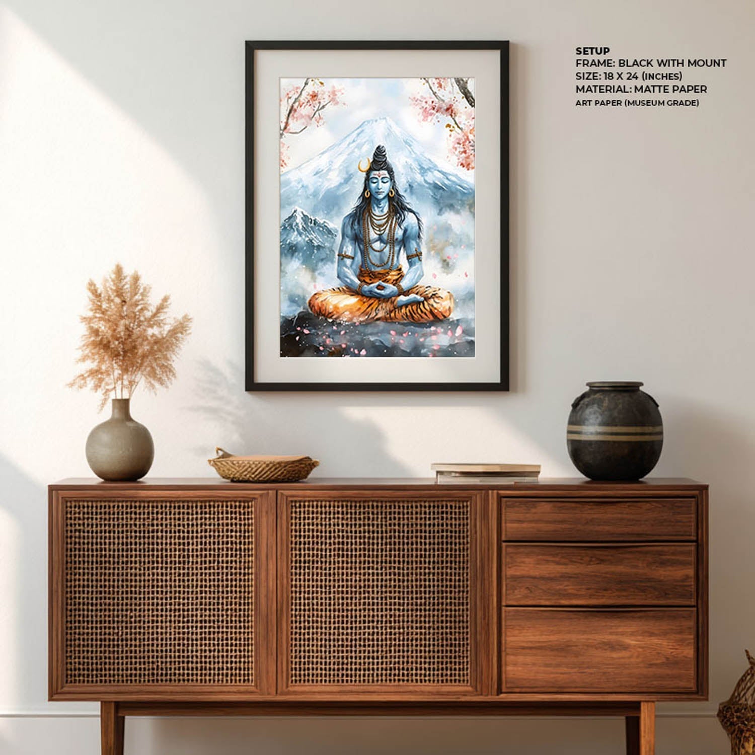 Lord Shiva in Dhyaan - Vastu Painting
