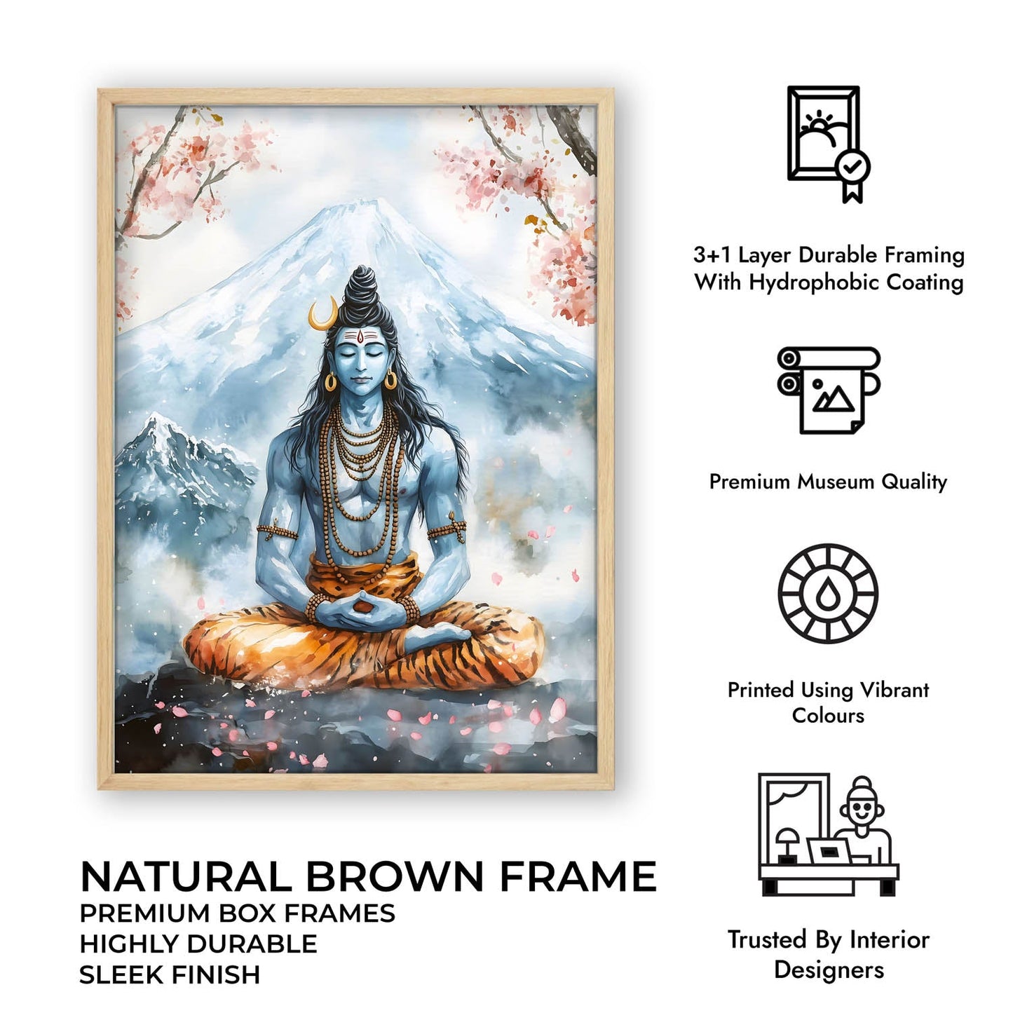 Lord Shiva in Dhyaan - Vastu Painting