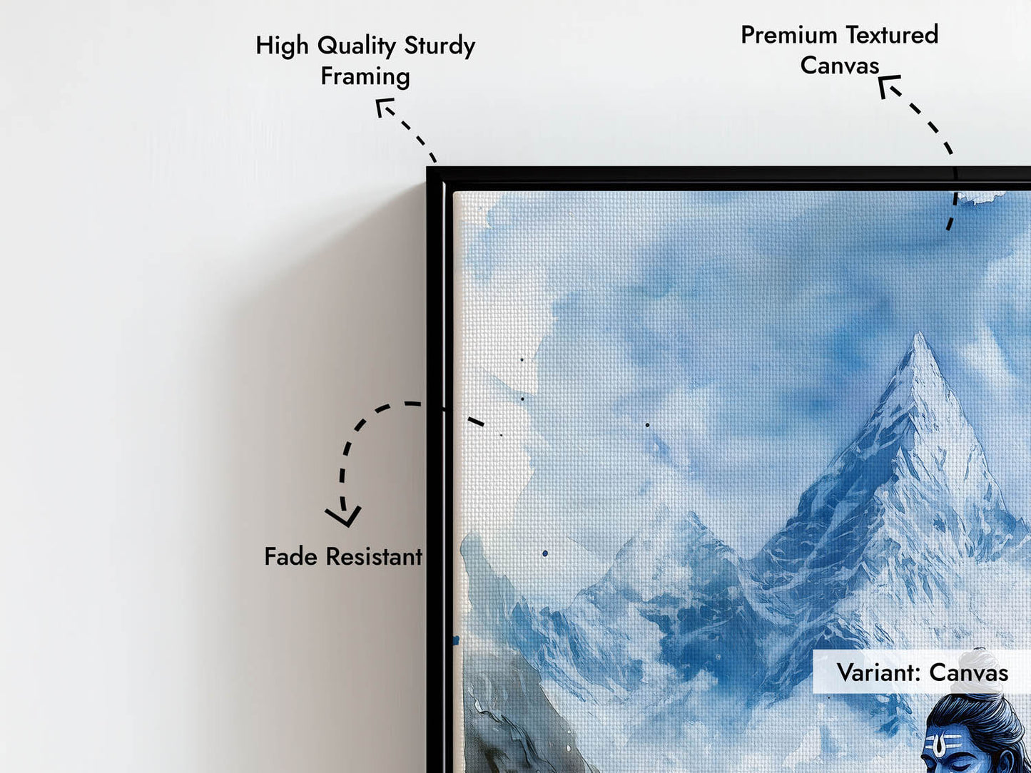 Lord Shiva in Himalaya - Vastu Painting