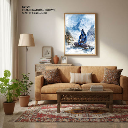 Lord Shiva in Himalaya - Vastu Painting